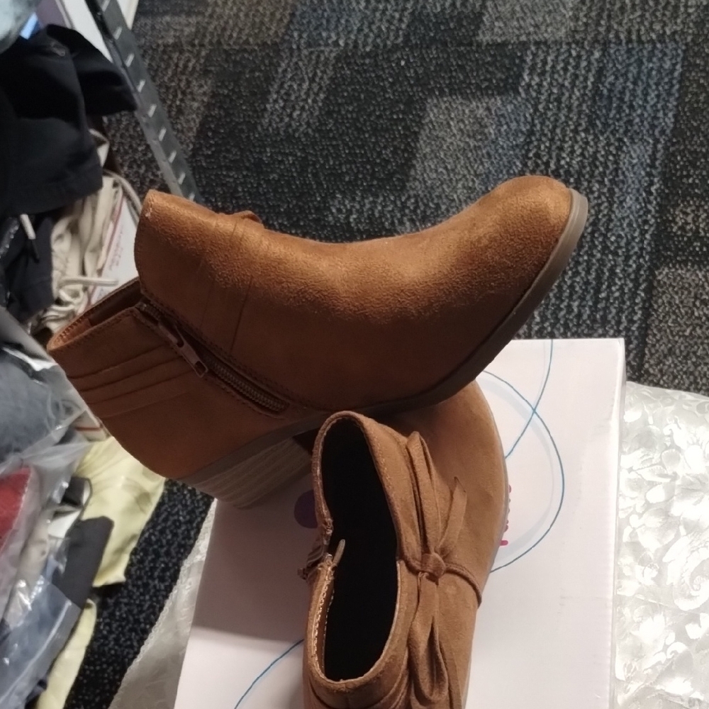 kids Brown Ankle Boots